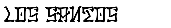 Los Santos font preview